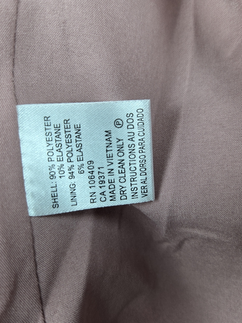 Tahari Womens Dusty Rose Open-Front Blazer Jacket Size 8 - Picture 4 of 6